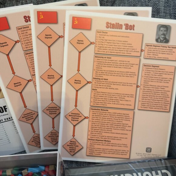 Churchill - Big Three Struggle for Peace (open, unpunched, cards sealed) GMT - Picture 11 of 14